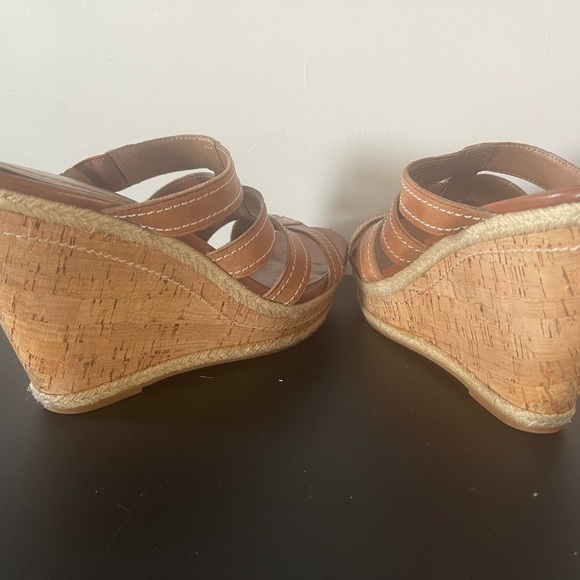 Hush puppies brown strappy wedges - Picture 8 of 10
